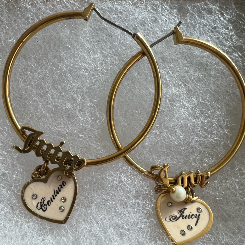 Juicy Couture Hoop Earrings 30$